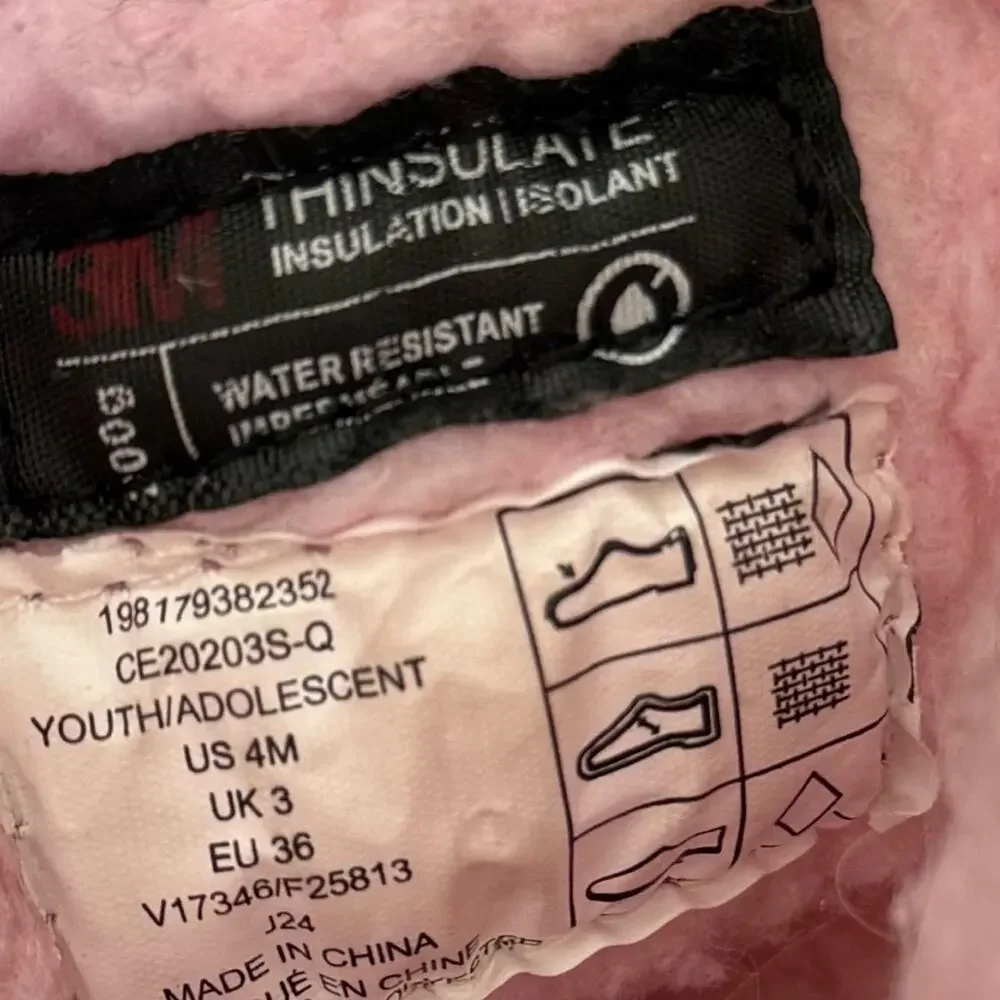 Lands’ End Pink Insulated Winter Snow Boots – Youth 4 (EU 36) – EUC